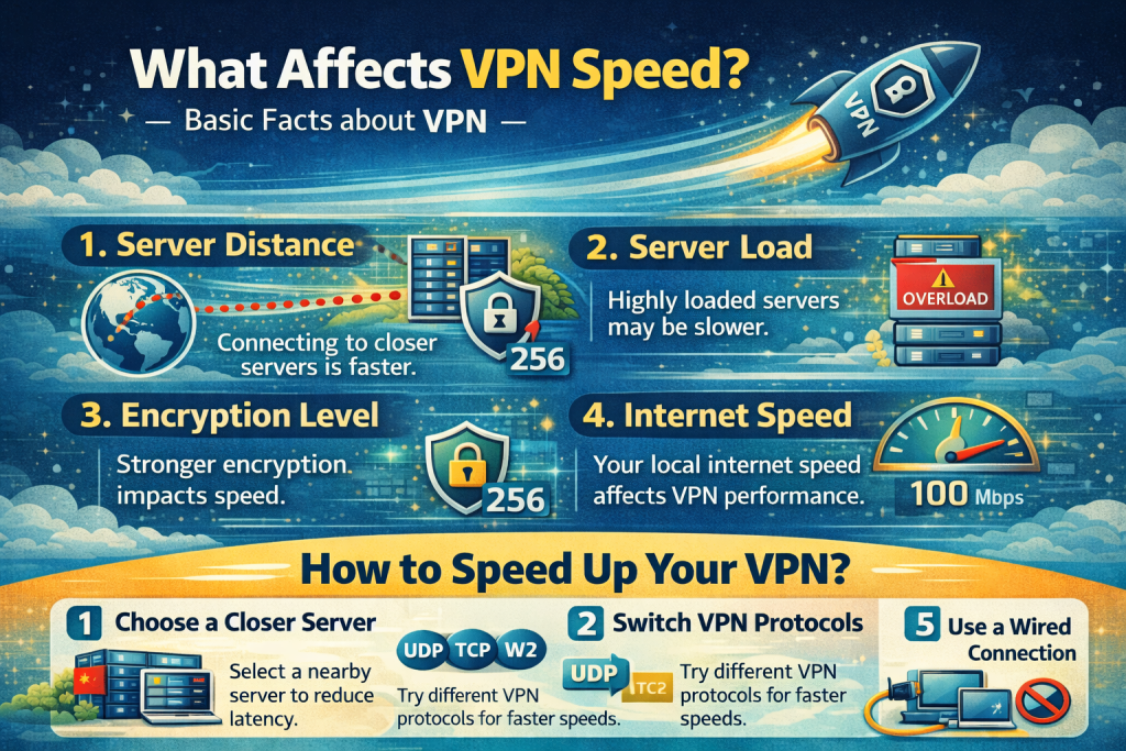 What Affects VPN Speed? How to Speed Up your VPN?
