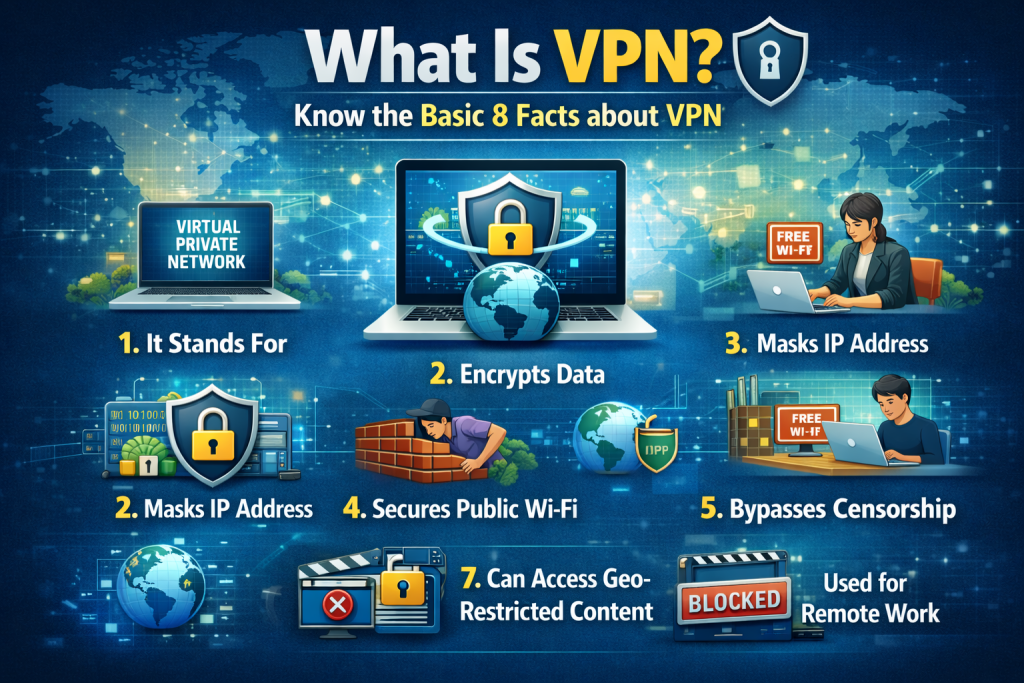 What Is VPN? Know the Basic 8 Facts about VPN