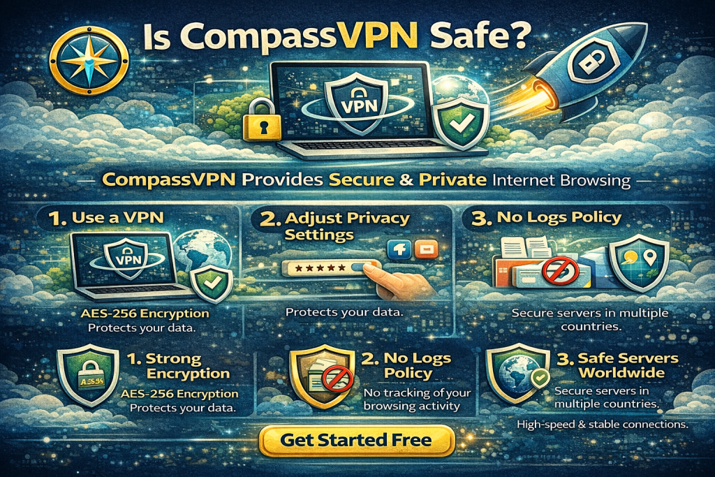 Is CompassVPN Safe? See How CompassVPN Keeps Your Privacy Secure